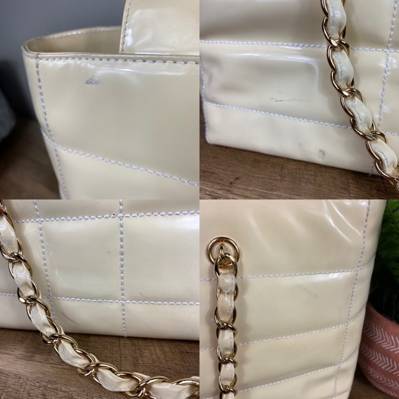 SOLD Chanel Chocolate Bar Patent Leather Tote - Picture 8 of 16